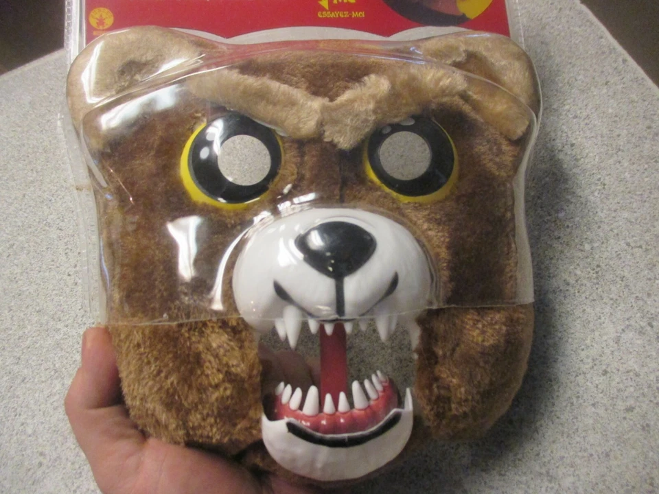 Máscara Disfraz de Oso Mascotas Luchadoras para Niños Rubí Sir Gruñe un Lote Espeluznante 38275 Foto 2 de 4