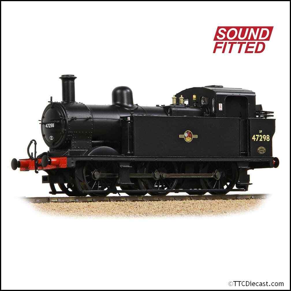 Bachmann 32-232ASF LMS Fowler 3F (Jinty) 47298 BR Black (Late Crest)  - OO Gauge