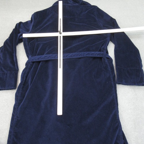 Brooks Brothers Men’s XL Robe Blue Luxurious Navy Terry Cotton Lounge House Robe - Picture 3 of 9