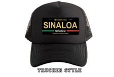 Sinaloa Mexico trucker style Snapback Hat, Custom UNISEX