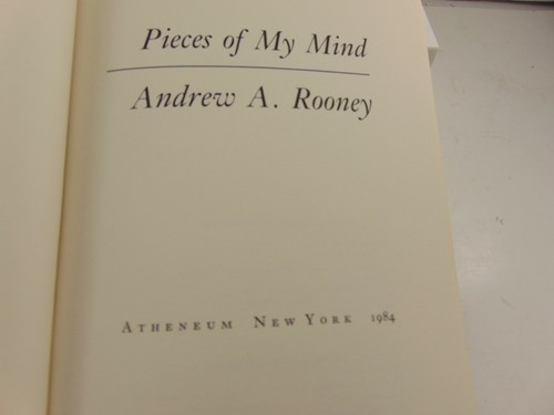 Pieces of My Mind by Andy Rooney (1984, Hardcover) - Picture 4 of 5