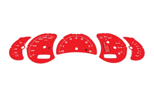 For Porsche Carrera 911, 996 Red - Speedometer gauges from MPH to km/h Gauges - Picture 4 of 6