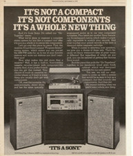 1978 Sony Go Together Component System Stereo Hi-Fi Vintage Print Ad
