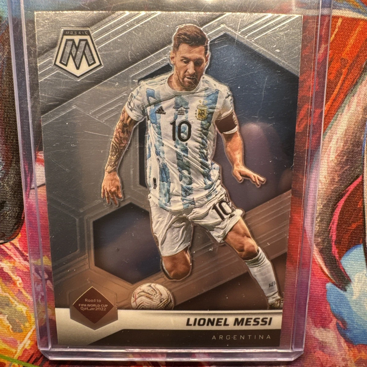 2021-22 Panini Mosaic FIFA Road to World Cup Lionel Messi #10 for