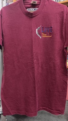 Spyro Gyra Love & Other Obsessions T-Shirt, Embroidered, Size L, Maroon, Jazz