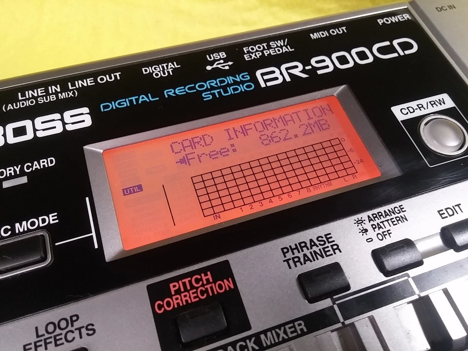 BOSS BR900CD. Digital Recording Studio.Pitch Correction.+48V Phantom.9V÷DC incl. - Bild 3 von 4