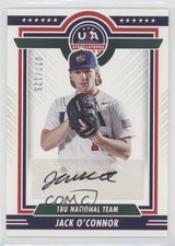 2022 Panini USA Baseball Stars & Stripes Black Ink 77/125 Jack O'Connor Auto fm0