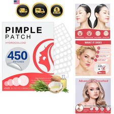 450 Pimple Patches for Face, Hydrocolloid Acne Patches for Zit Covers, Mighty...