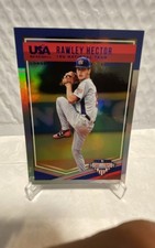 2018 Panini USA Baseball S&S Longevity - Rawley Hector #66 Sapphire /49 (RC)