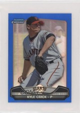 2013 Bowman Chrome Risin' thru the Ranks Refractor Blue 132/250 Kyle Crick fm0