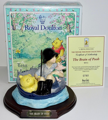 Royal Doulton Vintage Disney Brain of Pooh WP31 Tableau Figur Limitiert 5000  