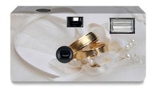 10 Wedding Disposable Cameras Tent Cards 27 Exp ISO 400 Color Film with Flash