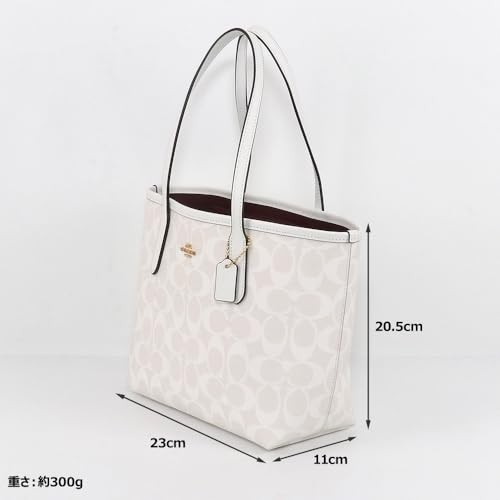 Fast Ship! COACH CN733 Mini City Tote Bag Signature Canvas Chalk