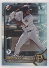 2022 Bowman 1st Edition Sky Blue Foil Maikol Escotto #BPPF-52 0w8