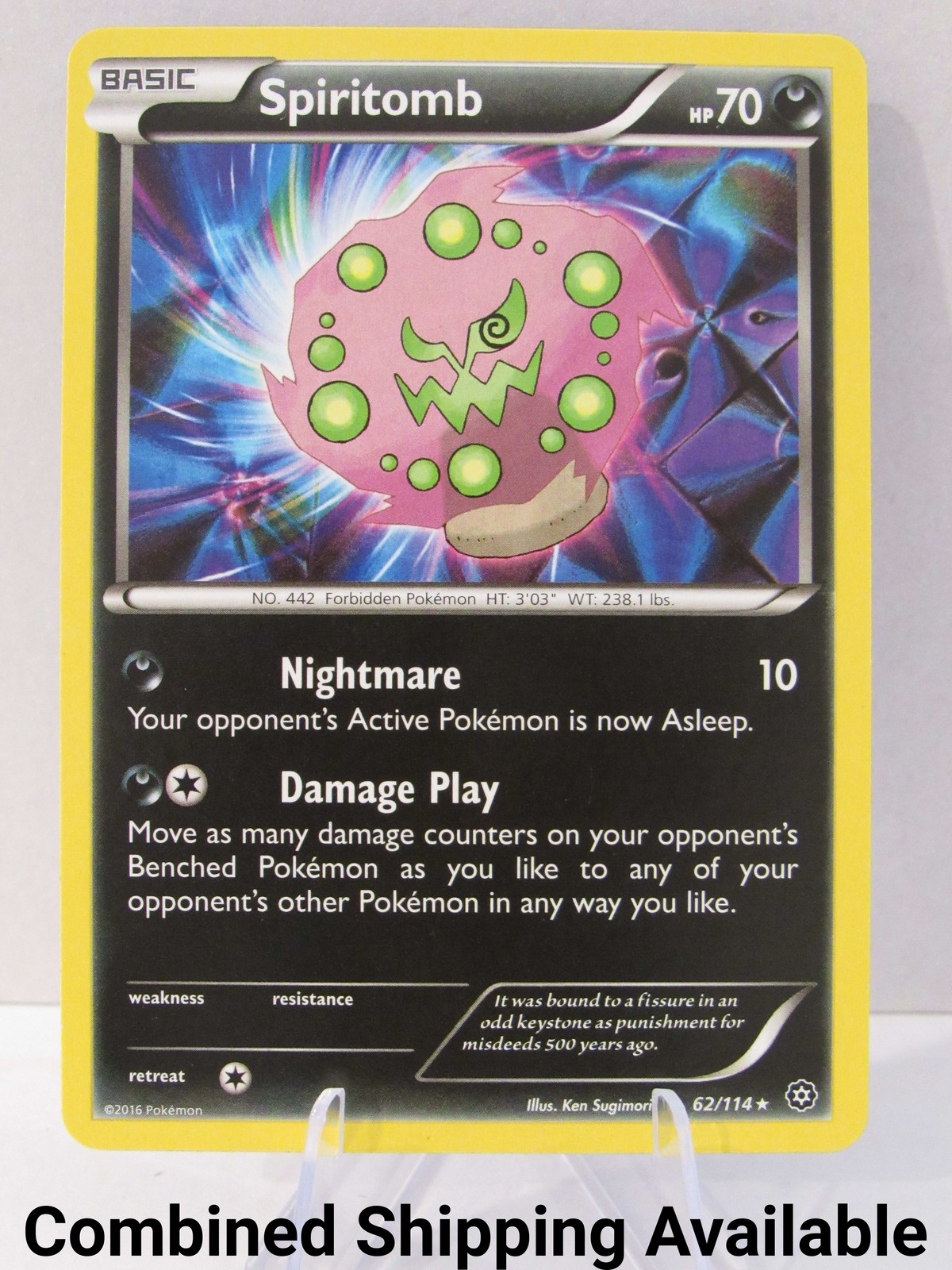 Spiritomb 62/114 XY - Steam Siege NM English 17582