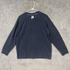 Columbia Sweater Mens L Blue V Neck Knit Pullover Outdoor Minimalist Layering