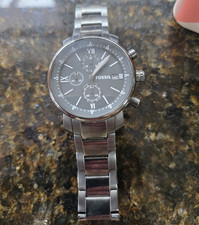 Fossil 5 Men’s Chronograph Date Quartz Wristwatch, Steel Bracelet, 45mm