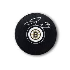 Jake Debrusk Autographed Boston Bruins Hockey Puck