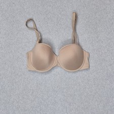 Thirdlove Women Bra 32E Beige 24/7 Classic T Shirt Underwired Strap