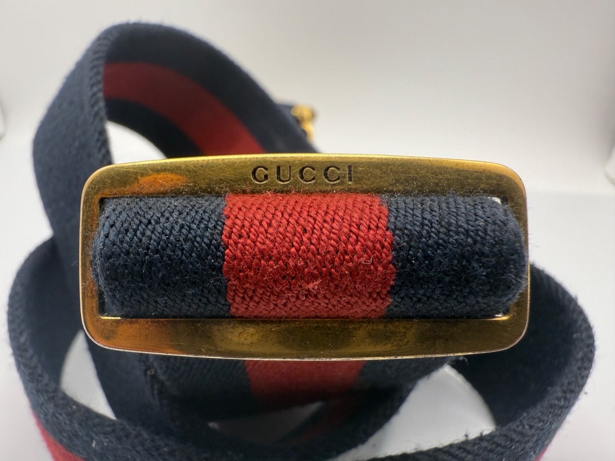 STUNNING GUCCI BLUE & RED WEB STRIPE BELT! (LIMITED EDITION) | eBay