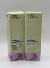 NEW 2X Good Molecules Lightweight Daily Moisturizer Travel Size 30ml/1oz Each