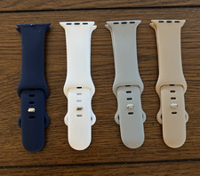 Watch Bands Comparable with Apple 45mm Silicone Sports Strap Set of 4