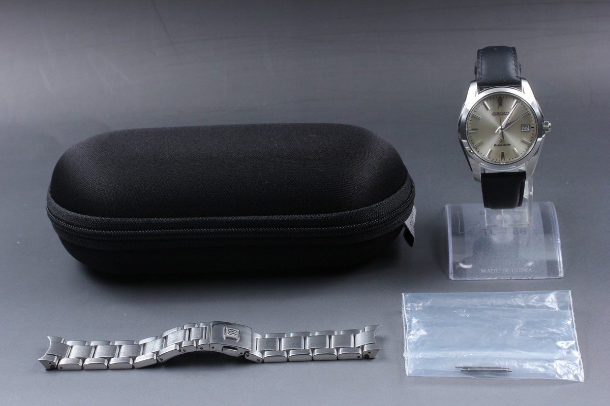 New Batt[Exc+5] SEIKO Grand Seiko 9F62-0AB0 Silver Quartz Men's