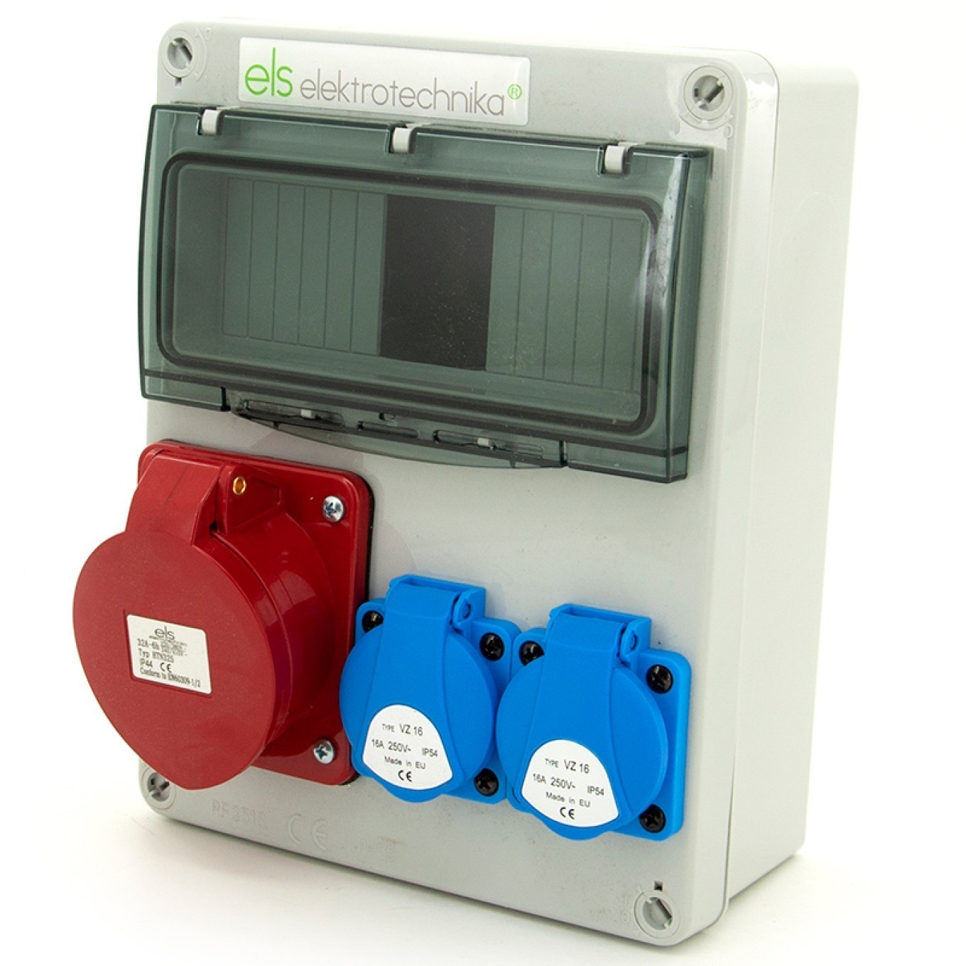 Construction distributor 32A/5 + 2*GS 230V, housing 8no201