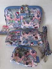 Jujube x Tokidoki C'est La Vie A Paris Collection Be Set 3 Piece Pouch Set  H
