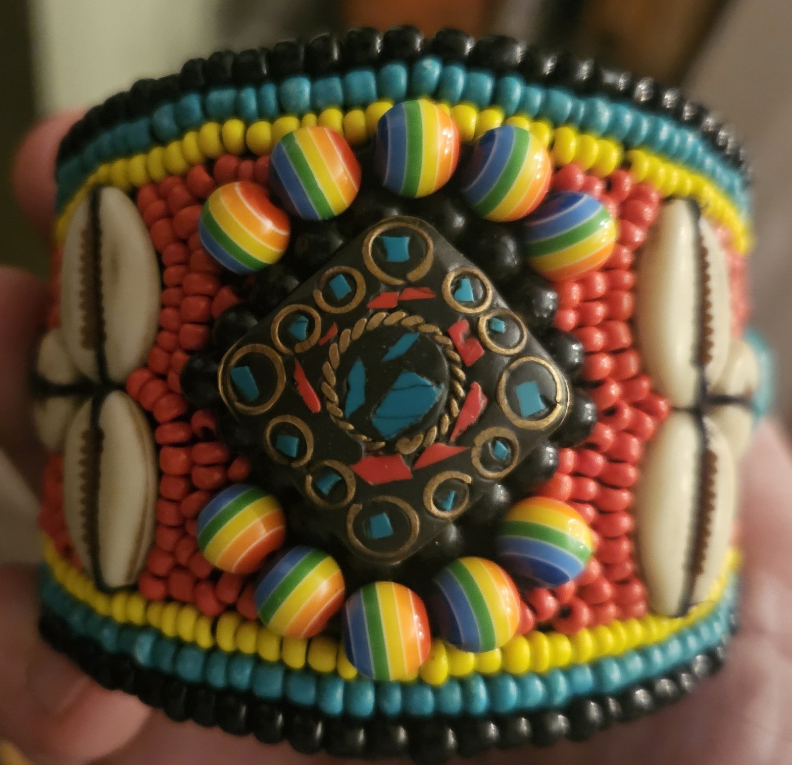 Handmade Beaded With Shells Bracelet - image 6