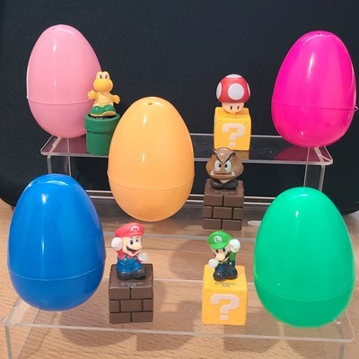 Nintendo Super Mario mit Wechselbasen Ostereiersuche Set 5 Eier