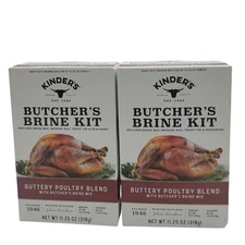 Kinder's Butcher's Turkey Brine Kit With Bag Buttery Blend 11.25 oz 2 Pack 05/27