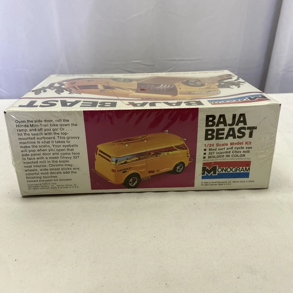 Monogram  Baja Beast Street ‘n Beach Van w/ Mini Bike #7527 Factory Sealed NEW - Image 4 of 4