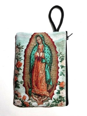 Our Lady Of Guadalupe Christian Two Sided Rosary Bags, Easter, NWOT