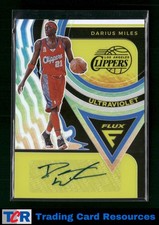2020-21 Panini Flux #UV-DMI Darius Miles Ultraviolet Signatures Silver