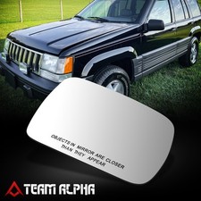 Fits 1993-1995 Jeep Grand Cherokee Right Side Convex Mirror Glass Factory Style