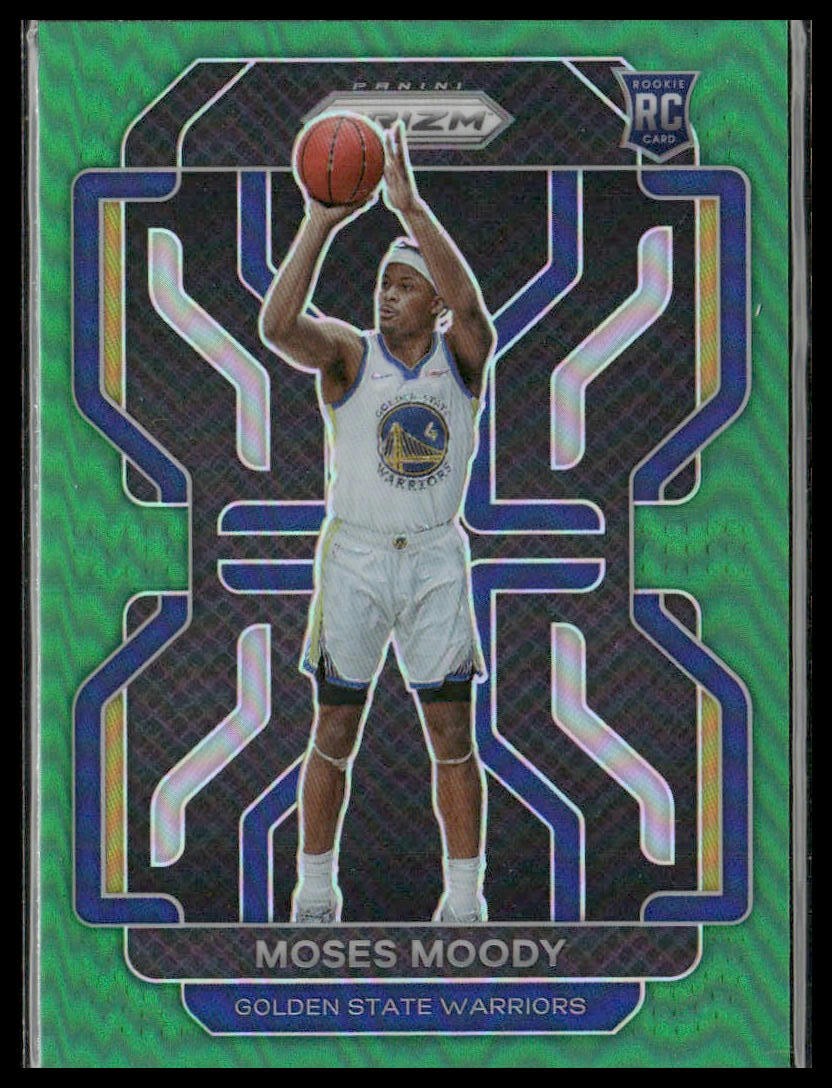 2021-22 Panini Prizm #308 Moses Moody Green