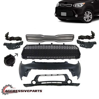 For 2014-2016 Kia Soul Front Bumper Painted to Match For 2014-2016 Kia Soul Front Bumper Painted to Match