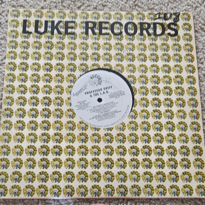 Professor Griff & The L.A.D. The Verdict 12'' Black Vinyl Promo Rap Luke Records