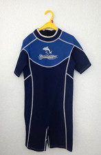 Thermoskinz Max UV protection Wetsuit Short Sleeve Leg Size Childs 12 Blue