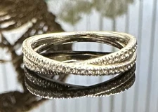 Gabriel & Company White Gold Wedding Band With .26 Carat Diamonds