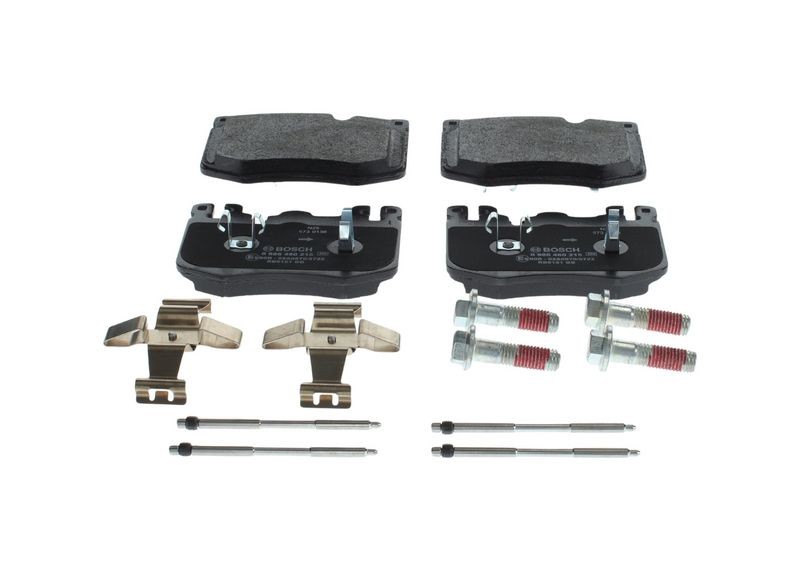 Plaquettes de frein BOSCH 0986460215 anti-vibration et sans poussière pour jantes alu Polestar