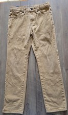 US Polo Assn Khaki Pants Youth Boys Size 10 Tan School Uniform Adjustable Waist