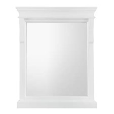 Naples 24 In. W X 32 In. H Rectangular Wood Framed Wall Bathroom Vanity Mirror i