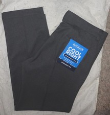 HAGGAR Mens COOL RIGHT PERFORMANCE FLEX GRAY DRESS PANTS/Slacks Size 34 X 29 NEW