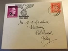 GB STAMPS JERSEY UNDER OCCUPATION 1941 1d COAT OF ARMS FIRST DAY COVER EAGLE