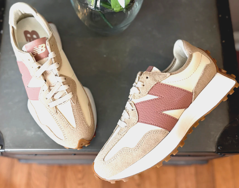 New Balance 327 Casual Athletic Women Sneaker Shoes Bone Blush