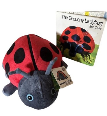 The Grouchy Ladybug Kohls Cares Eric Carle 13'' Lovey Plush Toy & Board Book NWT