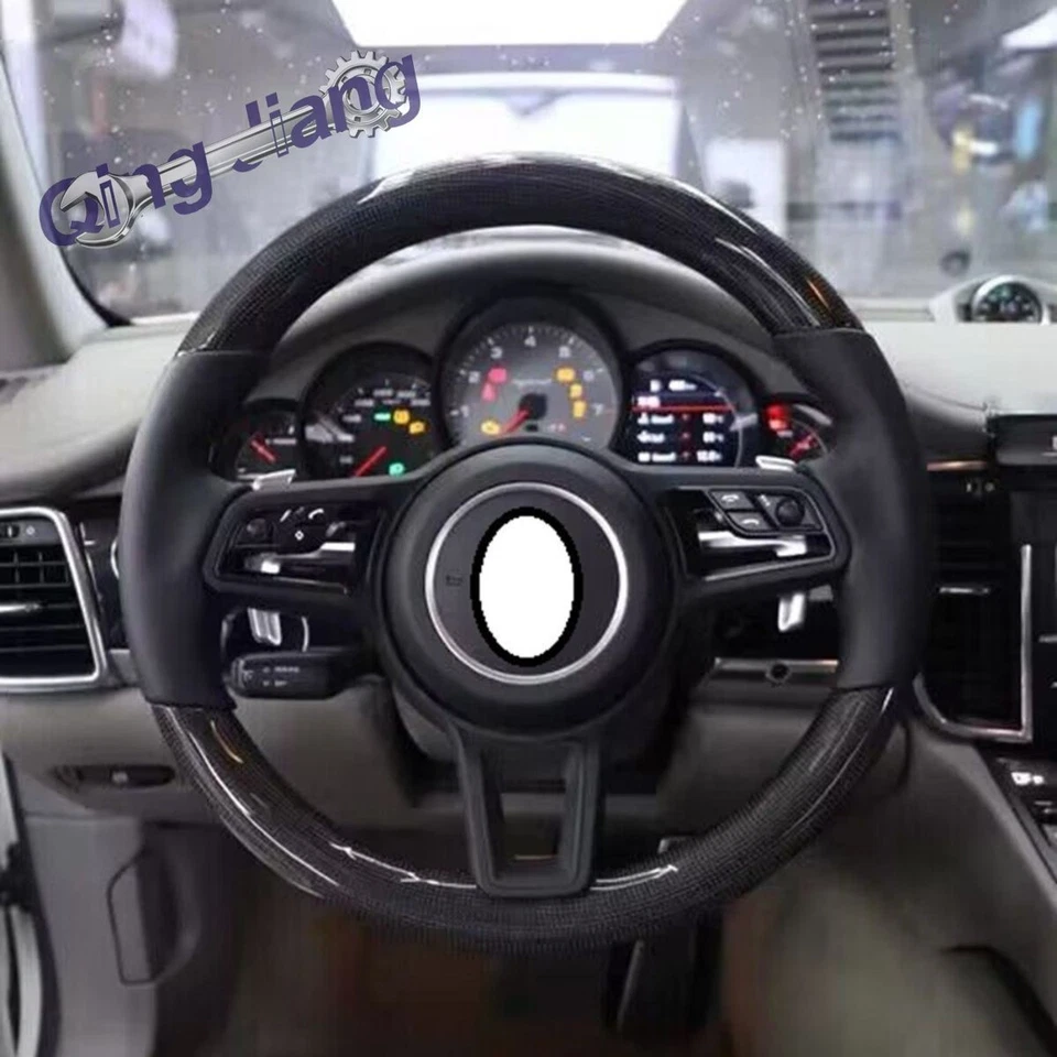 Carbon Fiber Car Steering Wheel Fit For Porsche 911 991 992 Foto 3 de 4