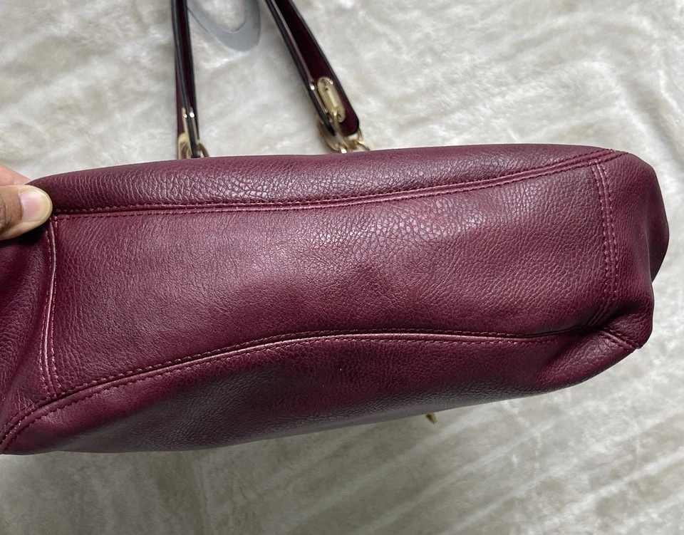 Mia K. Colección Magenta Imitación Cuero Bolso de Hombro Estilo Hobo Bolso de Mano Cartera L Foto 4 de 4